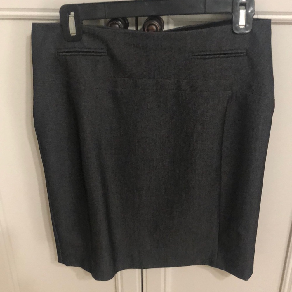 Pencil mini skirt with back slit